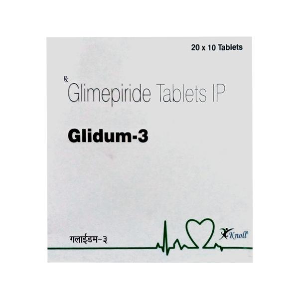 GLIDUM 3 Tablet 10's - Diabetes-Ant