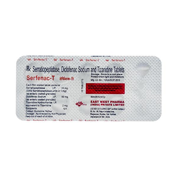 Netmeds | Serfenac T Tablet 10'S