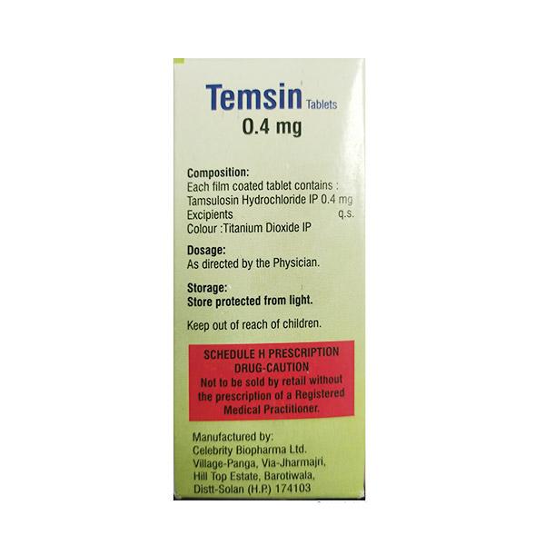 TEMSIN 0.4mg Tablet 10's - Bladder And Prostate Disorders-Dru