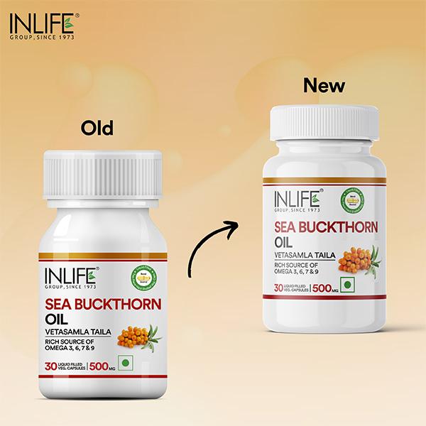 Inlife Sea Buckthorn Oil 500 mg Veg Capsule 30's - Vital Health