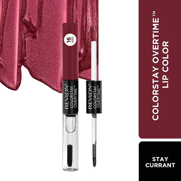 Revlon Colorstay Overtime Lipcolor 16HRS + Vitamin E - 280 Stay Currant 2ml each 2's - Liquid Lipsticks