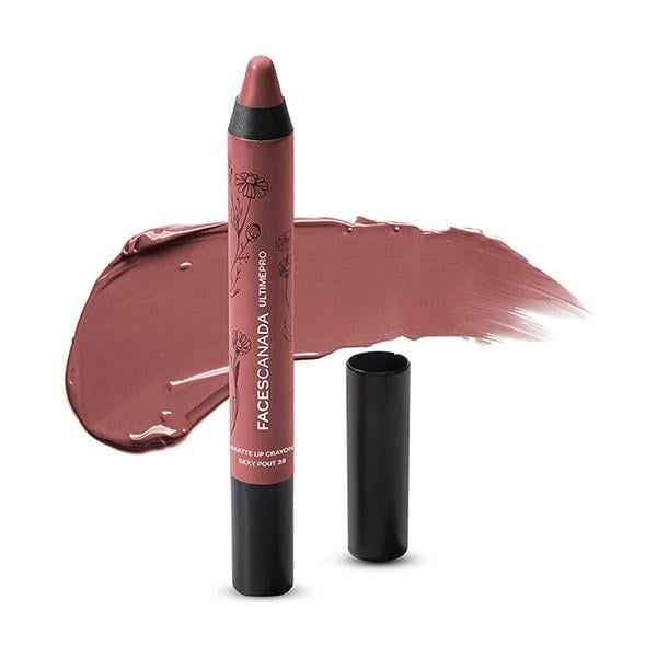 Faces Canada Ultime Pro Matte Lip Crayon Peach Me 08 2.8 Gm - Lip Crayons