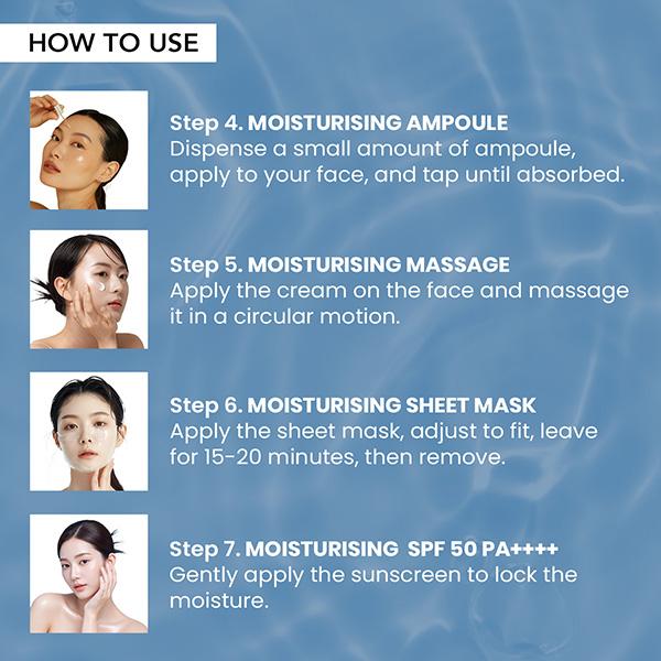 O3+ Mijoo Korea Glass Glow Facial Kit with Birch Tree Sap & Hylaluronic Acid - Ideal for Dry Skin 50 gm - Facial Kits