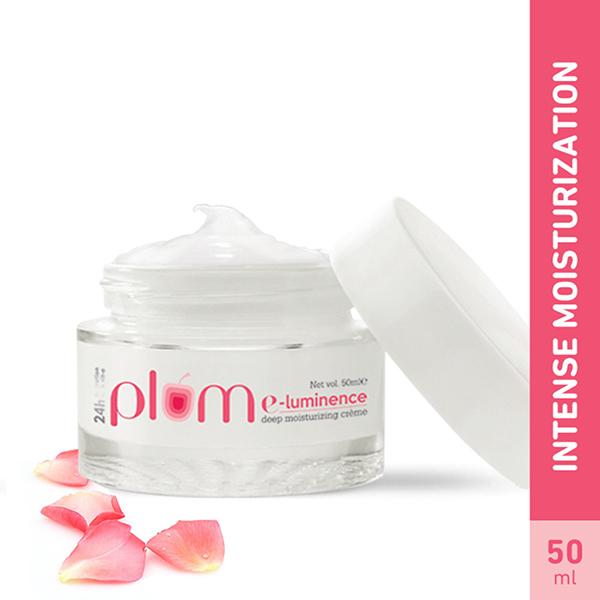 Plum E-Luminence Deep Moisturizing Face Cream With Vitamin E -Intensely Nourishes Dry & Flaky Skin 50 gm - Lotions & Creams