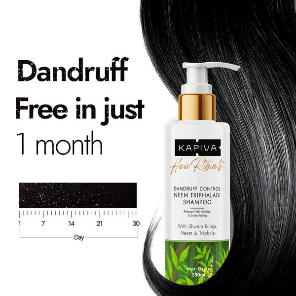 Kapiva Hair Rituals Dandruff Control Neem Triphaladi Shampoo 250 ml - Personal Care (Ayush)