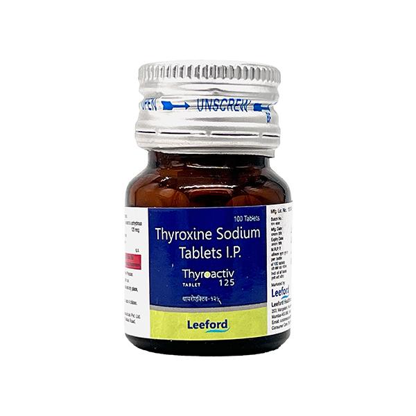 THYROACTIV 125 Tablet 100's - Hypothyroidism-Ant