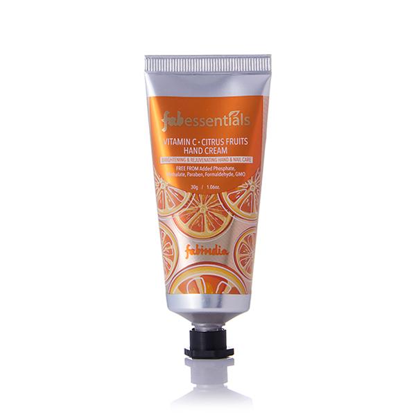Netmeds | Fabessentials Vitamin C Citrus Fruits Hand Cream With Jojoba Seed Oil, Shea Butter 30 gm