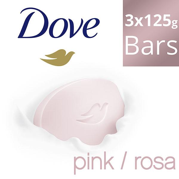 Netmeds | Dove Pink Beauty Bathing Bar - Soft, Smooth, glowing Skin Moisturised Cream 3's