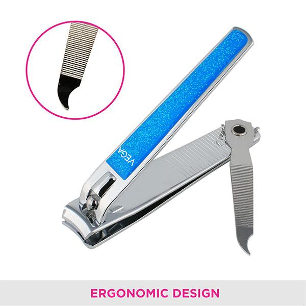Vega Large Nail Clipper, Colour May Vary (VC2LNC-02) 2's - Nail Care