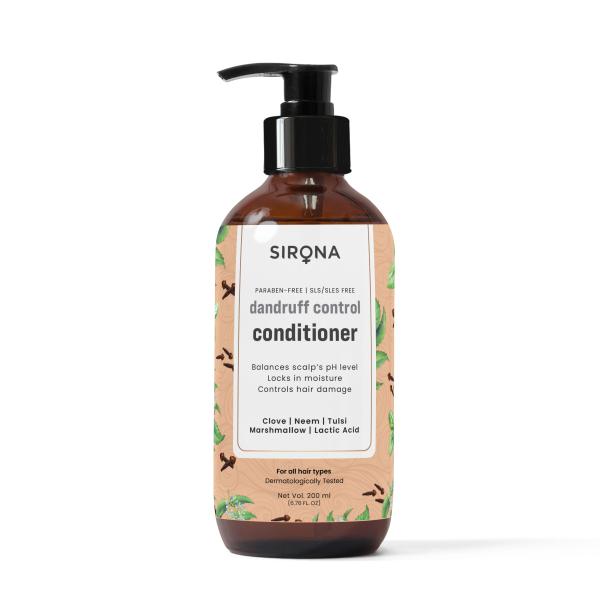 Netmeds | Sirona Dandruff Shampoo Conditioner 200 ml - Clove, Neem, Tulsi, Marshlmallow, Lactic acid