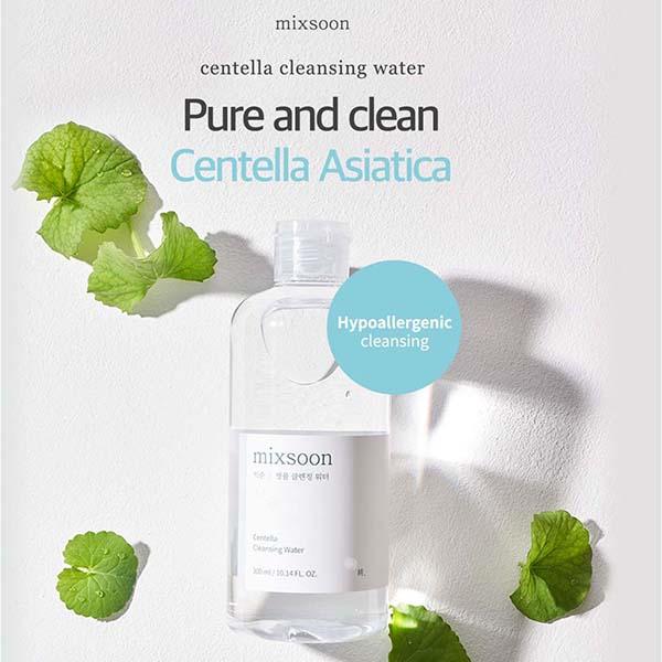 Mixsoon Centella Cleansing Water 300 ml - Make Up Removers