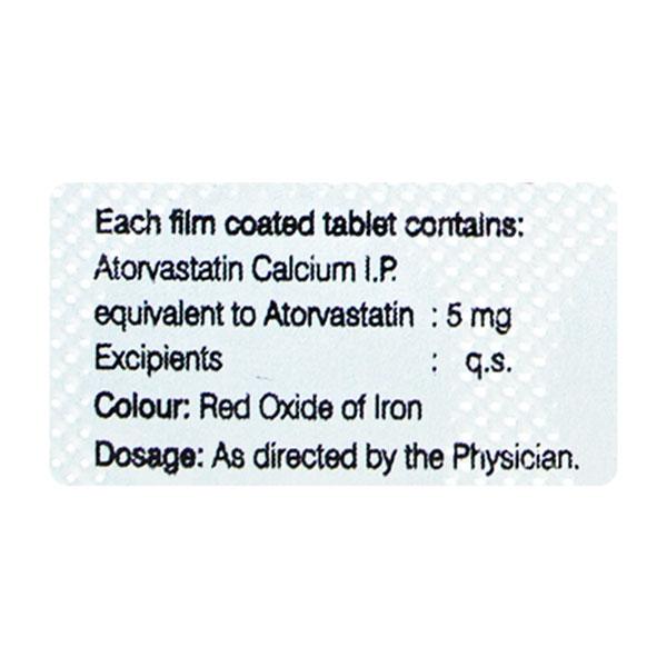 ATORNET 5mg Tablet 10's - High Cholesterol-Dys