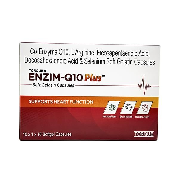 ENZIM Q10 PLUS Soft Gelatin Capsule 10's - Supplements-Sup