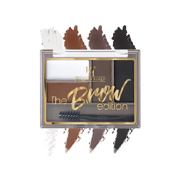 Half N Half The Brow Addition Eyebrow Enhancer Palette with Sleek Spoolie Brush, Thick Arch-01 8 g - Eyebrow Pencils & Enhancers