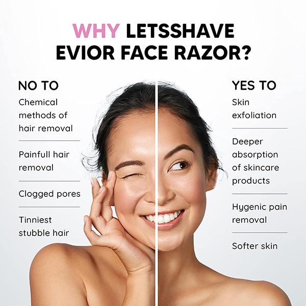 LetsShave Evior Face Razor - Women 3's - Shaving & Hair Removal