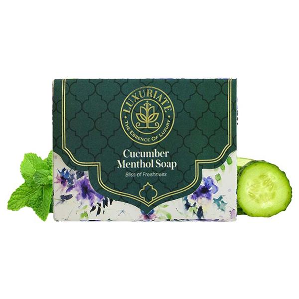 Luxuriate Cucumber and Menthol Soap Bar for Fressness 125 gm - Soaps