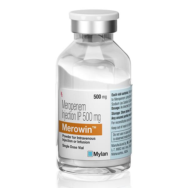 Merowin 500mg Injection 1'S - Bacterial Infections-OAB