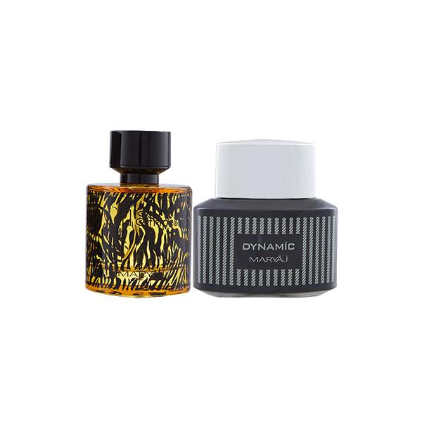 Netmeds | Maryaj Wild Stripes EDP Aromatic Oriental Perfume And Maryaj Dynamic EDP Spicy Woody Perfume 200 ml