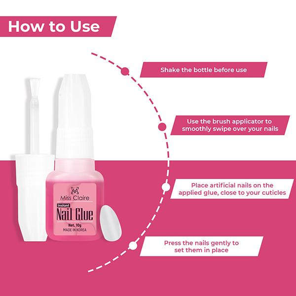 Miss Claire Instant Nails Glue 10gm - Nail Polish