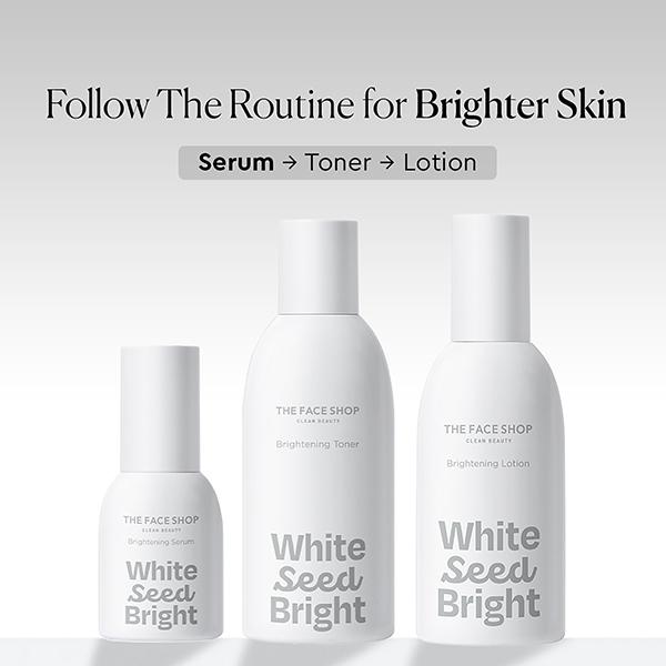 The Face Shop White Seed Brightening Serum- Korean Skincare with Niacinamide, Hyaluronic Acid 50 ml - Face Serum