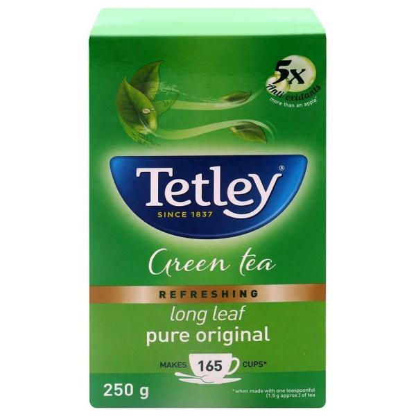 TETLEY LONG LEAF GREEN TEA 250G - Teas