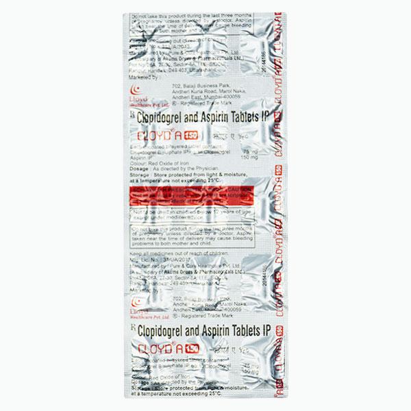 Cloyd A 150Mg Tablet 15's - Blood Clot-Ant