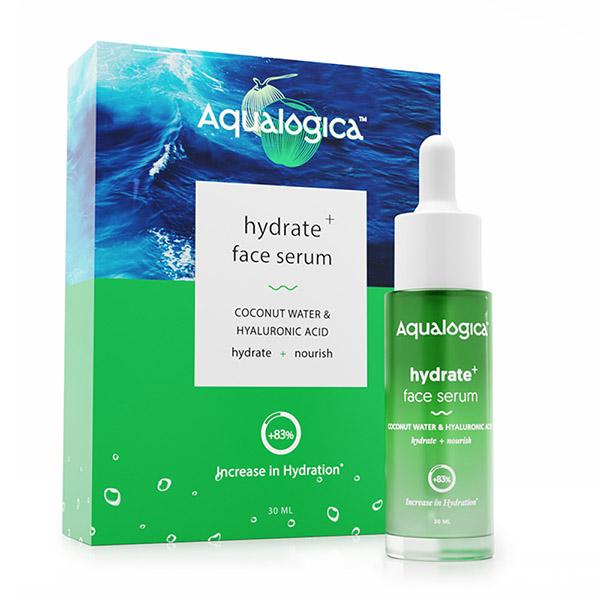 Aqualogica Hydrate Plus Concentrate Face Serum Coconut Water and Hyaluronic Acid Hydrate + Nourish + 83% 30ml - Face Serum