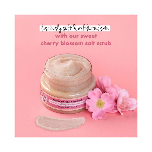 Love Beauty And Planet Exfoliating cherry Blossom & Tea Rose Body Scrub 200 ml - Scrubs & Exfoliants