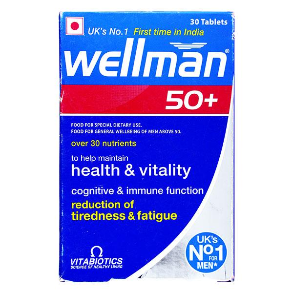 WELLMAN 50 + Tablet 30's - Supplements-Vam
