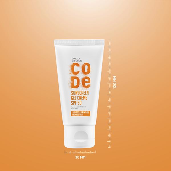 Wild Stone Code Sunscreen Gel Creme 50 gm - Body Sunscreen