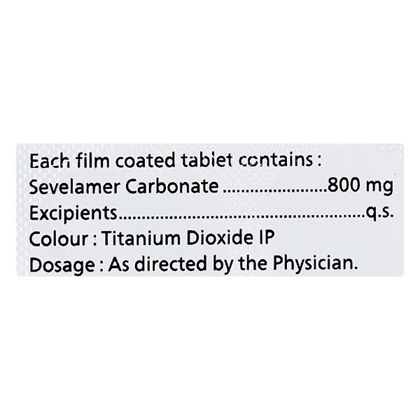SEVELET 800 Tablet 10's - Kidney Disease/Stones-Oth