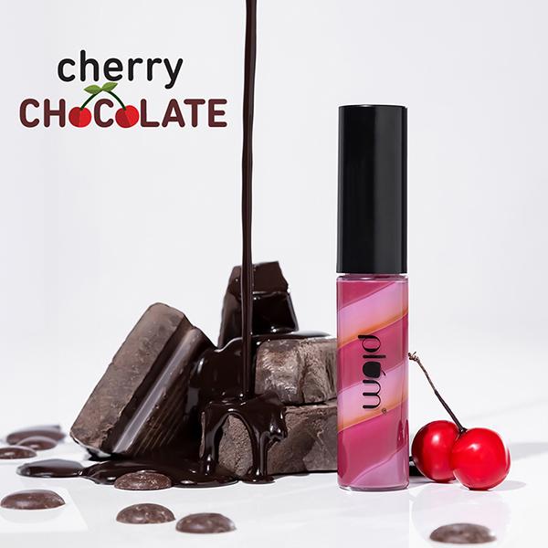 Plum Soft Swirl Lip Gloss, High-Shine Finish,Intense Pigment, 3 Shades In 1, 122 Cherry Chocolate 6 ml - Liquid Lipsticks