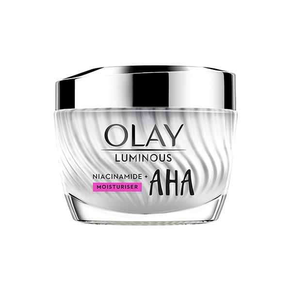 Olay Luminous Niacinamide + AHA Moisturizer Reduce Acne Marks for Clearer, Smoother Skin 50gm