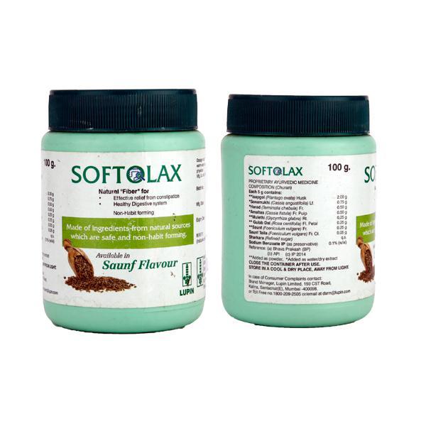 Softolax Saunf Flavour Powder 100gm - Constipation-Lax