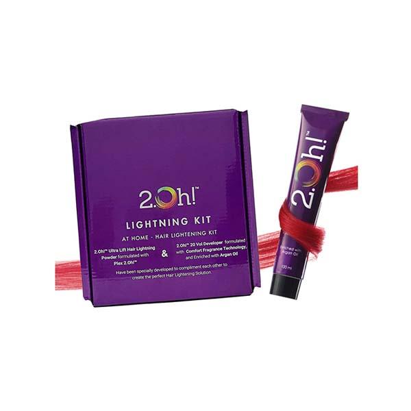 Netmeds | 2.Oh! Semi Permanent Hair Color + Lightning Kit - Red Combo 1's