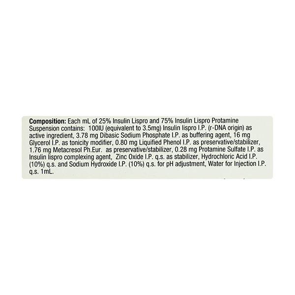 Eglucent Mix 25 Kwikpen 1X3ml - Diabetes-Ins