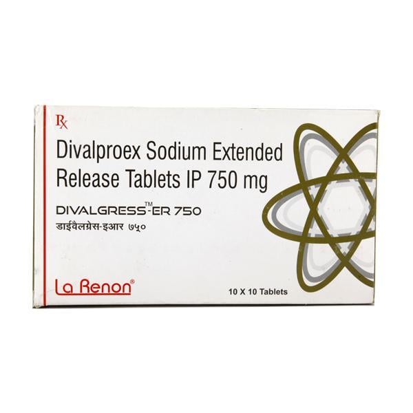 Divalgress ER 750mg Tablet 10'S - Epilepsy/Convulsion-Ant