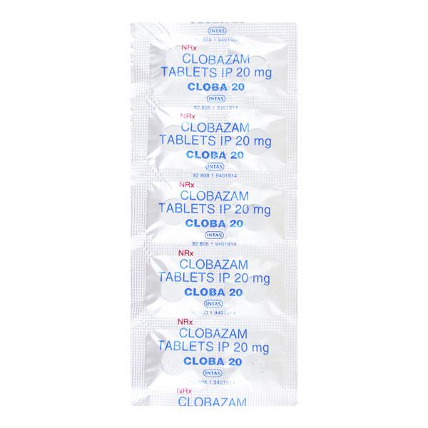 Cloba 20mg Tablet 10'S - Anxiety-Anx
