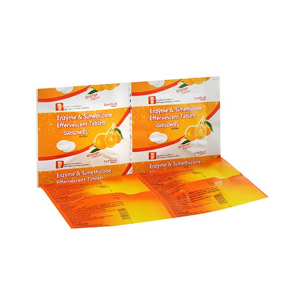 GASOWEL Orange Flavour Effervescent Tablet 2's - Digestion-Dig