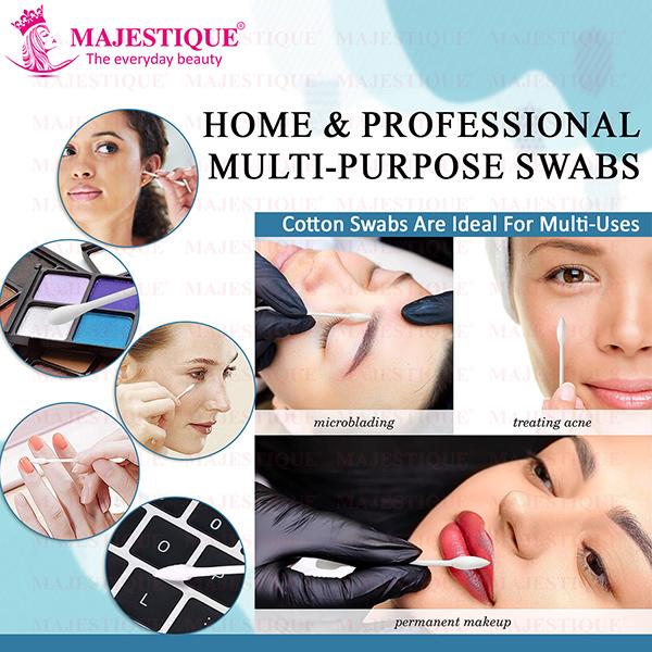Majestique Dual-Purpose Cotton Swab Makeup Remover Stick 1's - Cotton Buds & Balls