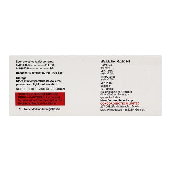 EVERCON 0.5mg Tablet 10's - Auto Immune Disease-Imm