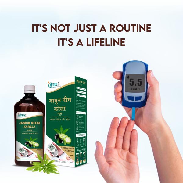 Swadeshi Jamun Neem Karela Juice 1000 ml - Ayurvedic Juices