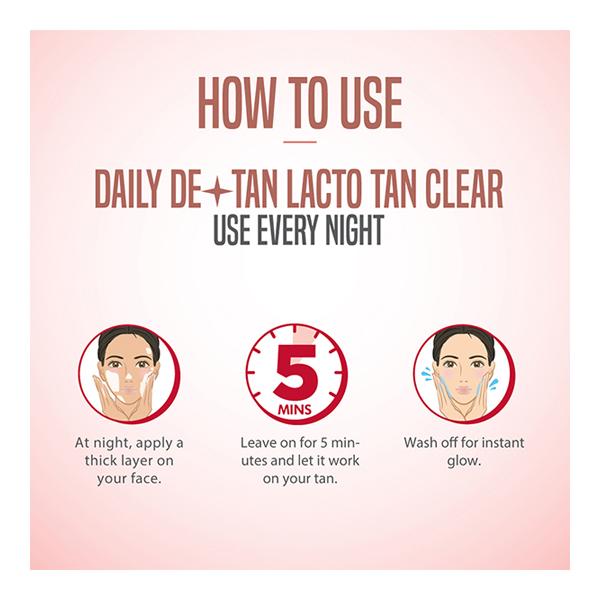 Nature's Essence Daily De-Tan Cream - Lacto Tan Clear 95gm - Face Creams