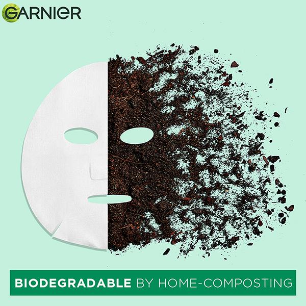 Garnier Skin Naturals, Green, Face Serum Sheet Mask (Green) 32 Gm - Masks & Peels