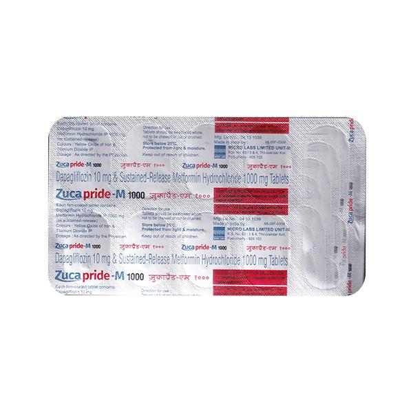 ZUCAPRIDE M 1000 Tablet 10's - Diabetes-Ant