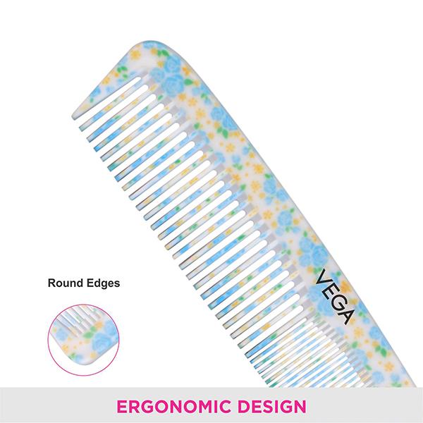Vega D'Zyne Comb (DC - 1279) Color - Turquoise Blue 1's - Hair Combs