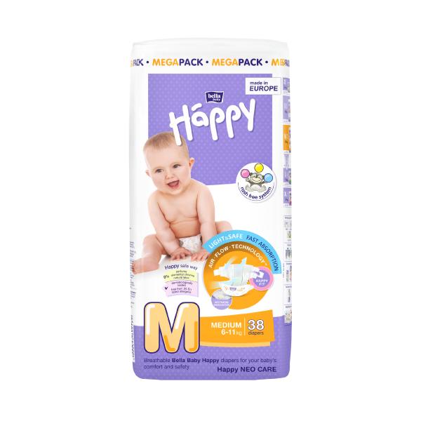Netmeds | Bella Baby Happy Diapers 38's (M)