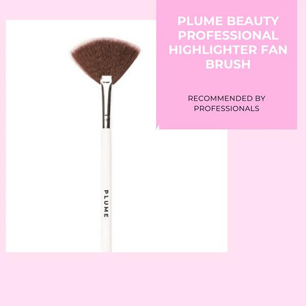 Plume P06 Highlighter Fan Brush 1's - Face Brush