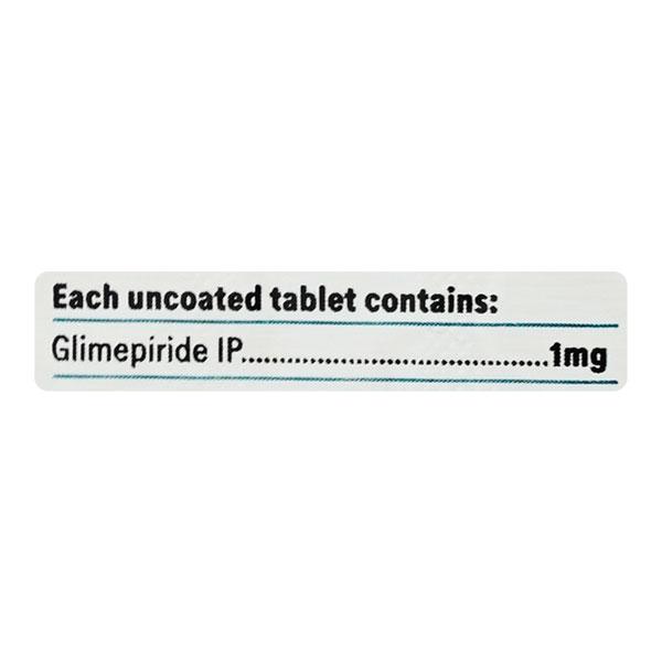 Glimy 1mg Tablet 14'S - Diabetes-Ant