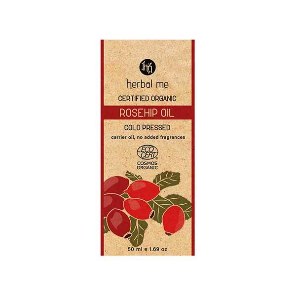 HM Herbal Me 100% Organic Rosehip Oil 50ml - Essential Oils